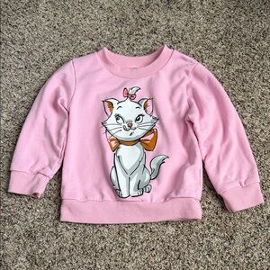 DISNEY TODDLR GIRL MARIE CREWNECK SWEATER